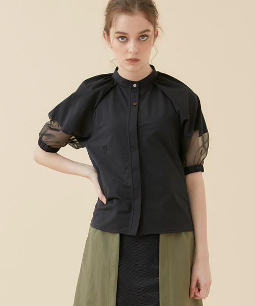 CITY TOKYO(シティトウキョウ)の「【手洗い可能】スリーブコンシャスカットシャツ(シャツ/ブラウス・レディース・ホワイト/ブラック/ブルー・FREE)」の15枚目の写真