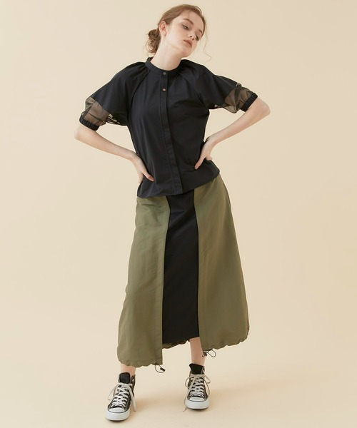 CITY TOKYO(シティトウキョウ)の「【手洗い可能】スリーブコンシャスカットシャツ(シャツ/ブラウス・レディース・ホワイト/ブラック/ブルー・FREE)」の17枚目の写真