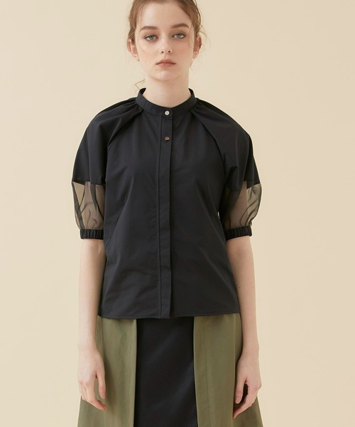 CITY TOKYO(シティトウキョウ)の「【手洗い可能】スリーブコンシャスカットシャツ(シャツ/ブラウス・レディース・ホワイト/ブラック/ブルー・FREE)」の18枚目の写真