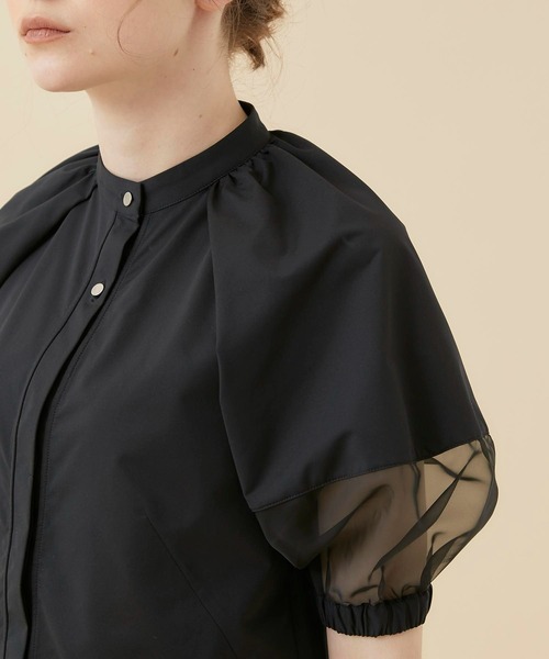 CITY TOKYO(シティトウキョウ)の「【手洗い可能】スリーブコンシャスカットシャツ(シャツ/ブラウス・レディース・ホワイト/ブラック/ブルー・FREE)」の22枚目の写真