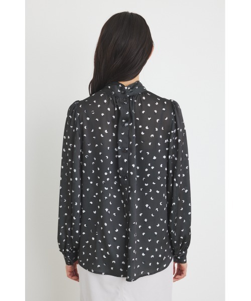 rienda(リエンダ)の「マルチパターンボウタイブラウス 春服(シャツ/ブラウス・レディース・ブルー系その他3/ブラック系その他/ブラウン系その他/グリーン系その他・FREE)」の10枚目の写真