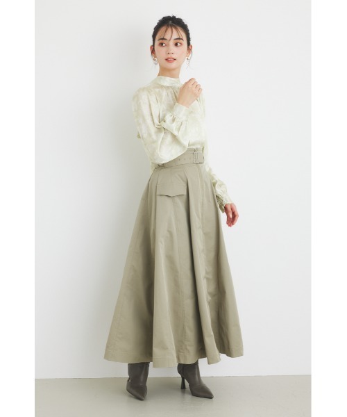 rienda - rienda　リエンダ　ボウタイF Pearl Barブラウス　マルチ rienda（リエンダ）の「マルチパターンボウタイブラウス 春服