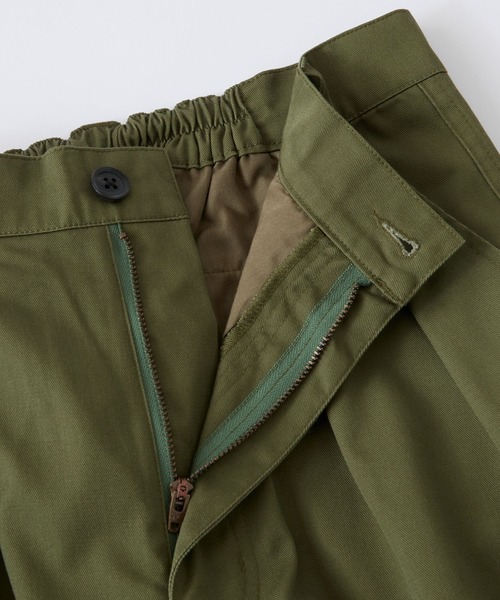 MONO-MART LADY'S（モノマートレディース）の「ハイウエストタックワイドストレートカーゴパンツ（カーゴパンツ・レディース・アイボリー/ブラック/カーキ/ベージュ・S/M）」の8枚目の写真