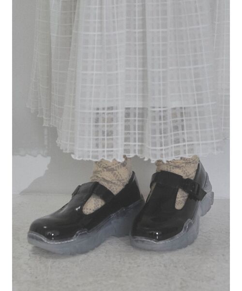 merry jenny（メリージェニー）の「Tストラップスニーカー（スニーカー・レディース・ブラック/ブルー/アイボリー・MEDIUM/LARGE）」の11枚目の写真