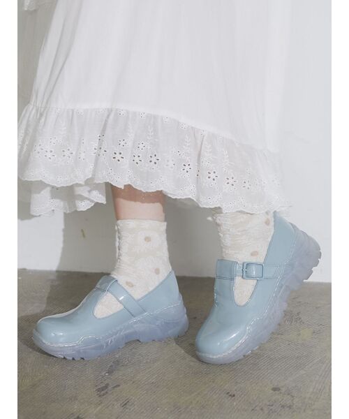 merry jenny（メリージェニー）の「Tストラップスニーカー（スニーカー・レディース・ブラック/ブルー/アイボリー・MEDIUM/LARGE）」の18枚目の写真