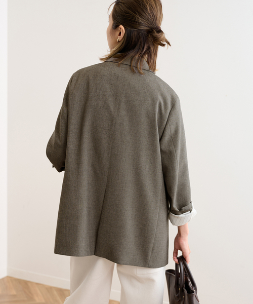 FRAMeWORK(フレームワーク)の「トロピカルクロステーラードジャケット(テーラードジャケット・レディース・ブラウン・38/36)」の22枚目の写真