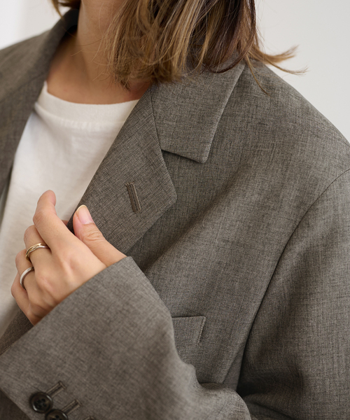 FRAMeWORK(フレームワーク)の「トロピカルクロステーラードジャケット(テーラードジャケット・レディース・ブラウン・38/36)」の5枚目の写真