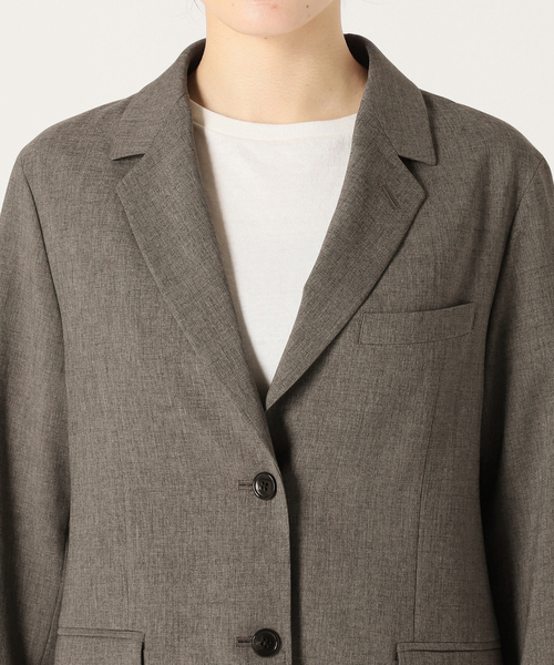 FRAMeWORK(フレームワーク)の「トロピカルクロステーラードジャケット(テーラードジャケット・レディース・ブラウン・38/36)」の3枚目の写真