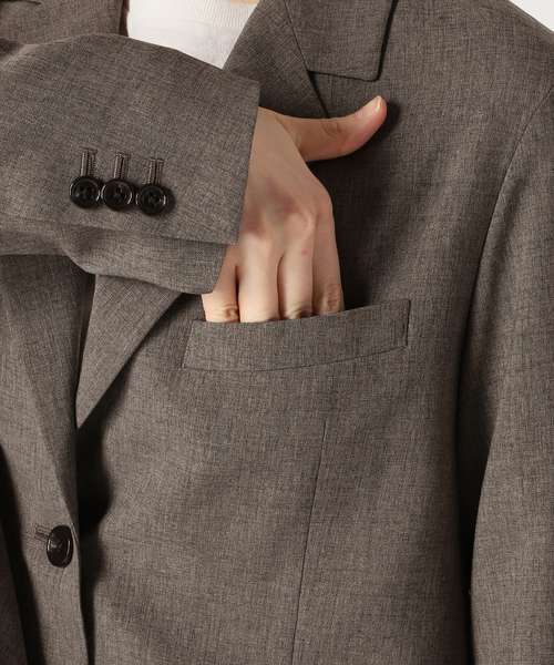 FRAMeWORK(フレームワーク)の「トロピカルクロステーラードジャケット(テーラードジャケット・レディース・ブラウン・38/36)」の21枚目の写真