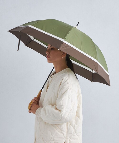 バンブーハンドル キリツギ アンブレラ / 傘 / レイン（長傘）｜green