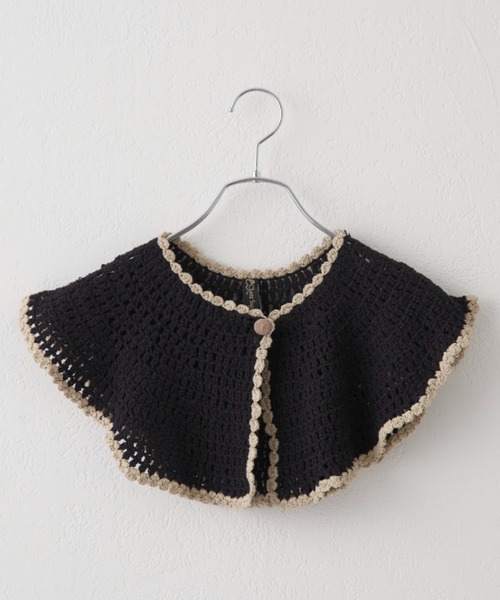 CIAOPANIC（チャオパニック）の「ニット付け襟（付け襟・レディース・ブラック/ベージュ・FREE）」の11枚目の写真