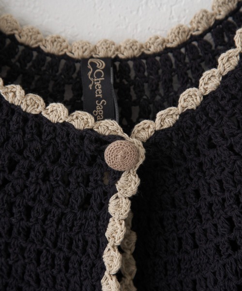 CIAOPANIC（チャオパニック）の「ニット付け襟（付け襟・レディース・ブラック/ベージュ・FREE）」の13枚目の写真