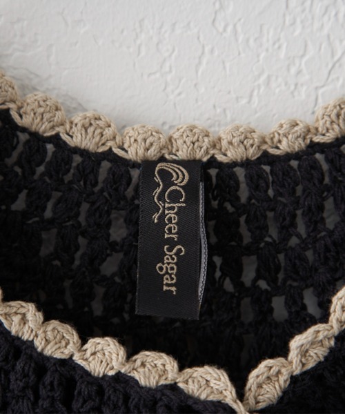 CIAOPANIC（チャオパニック）の「ニット付け襟（付け襟・レディース・ブラック/ベージュ・FREE）」の14枚目の写真