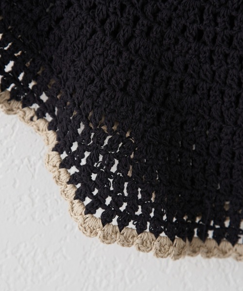 CIAOPANIC（チャオパニック）の「ニット付け襟（付け襟・レディース・ブラック/ベージュ・FREE）」の15枚目の写真