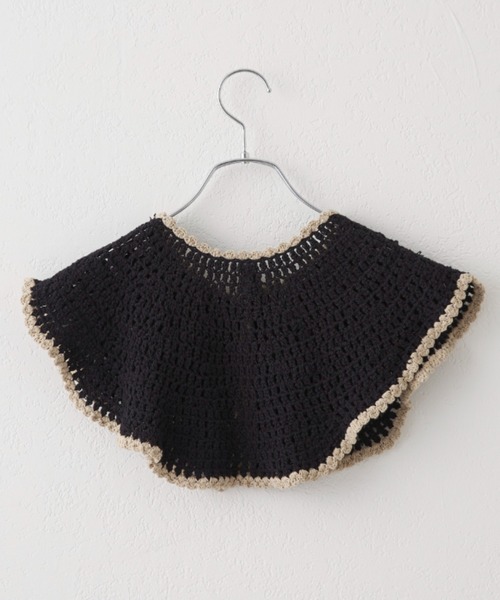 CIAOPANIC（チャオパニック）の「ニット付け襟（付け襟・レディース・ブラック/ベージュ・FREE）」の12枚目の写真