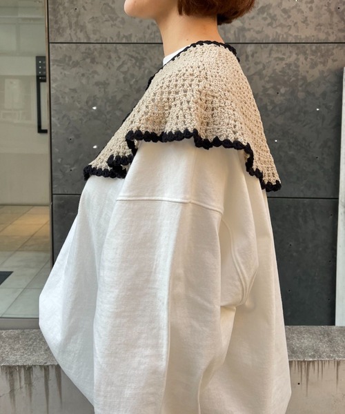 CIAOPANIC（チャオパニック）の「ニット付け襟（付け襟・レディース・ブラック/ベージュ・FREE）」の22枚目の写真