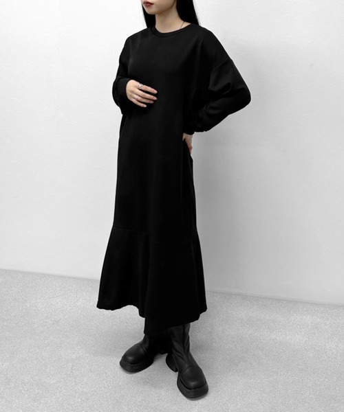 LVEU.(ラブユ.)の「【ZOZOTOWN限定】Mermaid long sleeve one-piece / マーメイドロングスリーブワンピース(ワンピース・レディース・ブラック・FREE)」の6枚目の写真