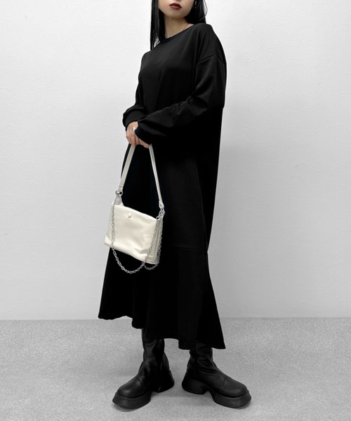 LVEU.(ラブユ.)の「【ZOZOTOWN限定】Mermaid long sleeve one-piece / マーメイドロングスリーブワンピース(ワンピース・レディース・ブラック・FREE)」の7枚目の写真