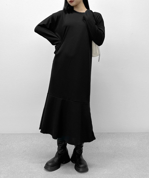 LVEU.(ラブユ.)の「【ZOZOTOWN限定】Mermaid long sleeve one-piece / マーメイドロングスリーブワンピース(ワンピース・レディース・ブラック・FREE)」の5枚目の写真