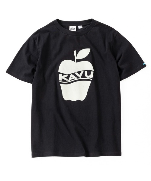 KAVU(カブー)の「KAVU/カブー Apple Tee/アップルティー(Tシャツ/カットソー・メンズ・ブラック/ホワイト/ネイビー/ヘザーグレー/パープル・MEDIUM/X-LARGE/LARGE)」の3枚目の写真
