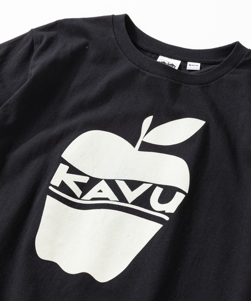 KAVU(カブー)の「KAVU/カブー Apple Tee/アップルティー(Tシャツ/カットソー・メンズ・ブラック/ホワイト/ネイビー/ヘザーグレー/パープル・MEDIUM/X-LARGE/LARGE)」の18枚目の写真