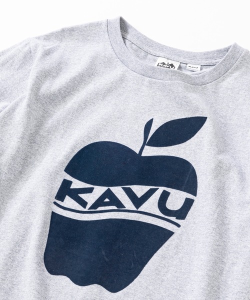 KAVU(カブー)の「KAVU/カブー Apple Tee/アップルティー(Tシャツ/カットソー・メンズ・ブラック/ホワイト/ネイビー/ヘザーグレー/パープル・MEDIUM/X-LARGE/LARGE)」の15枚目の写真
