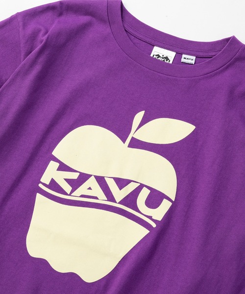 KAVU(カブー)の「KAVU/カブー Apple Tee/アップルティー(Tシャツ/カットソー・メンズ・ブラック/ホワイト/ネイビー/ヘザーグレー/パープル・MEDIUM/X-LARGE/LARGE)」の20枚目の写真