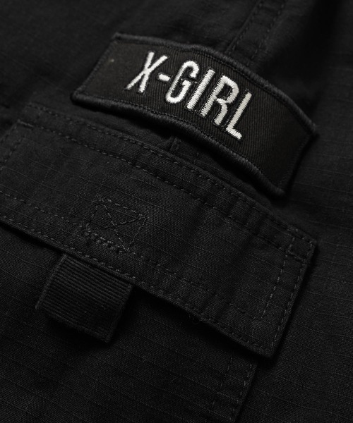 X-girl（エックスガール）の「MILITARY MINI SKIRT（スカート・レディース・ブラック/マルチ/ベージュ・S/M）」の15枚目の写真