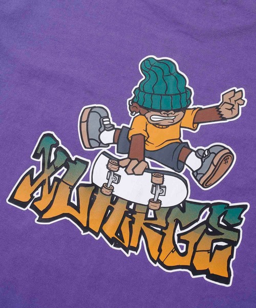 XLARGE(エクストララージ)の「INDY GRAB S/S TEE(Tシャツ/カットソー・メンズ・ホワイト/パープル/ブラック/グリーン・S/M/L/XL)」の7枚目の写真