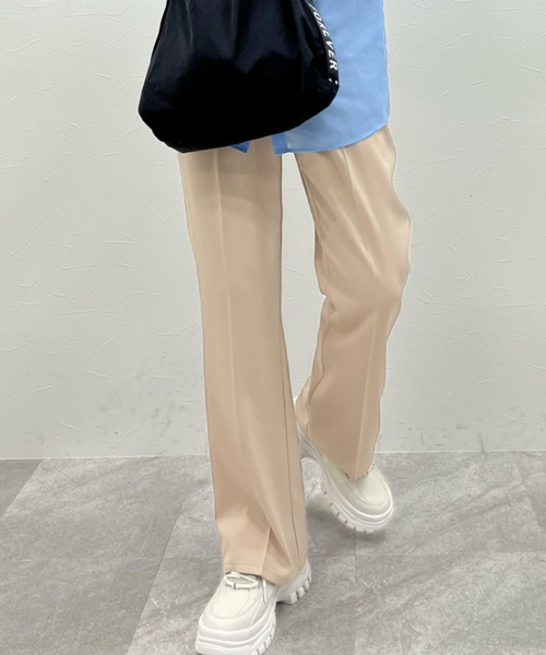 FOREVER 21（フォーエバー トゥエンティーワン）の「【FEMININE】カラーフレアパンツ（スラックス・レディース・ピンク/ホワイト/ブラック・MEDIUM/SMALL）」の2枚目の写真