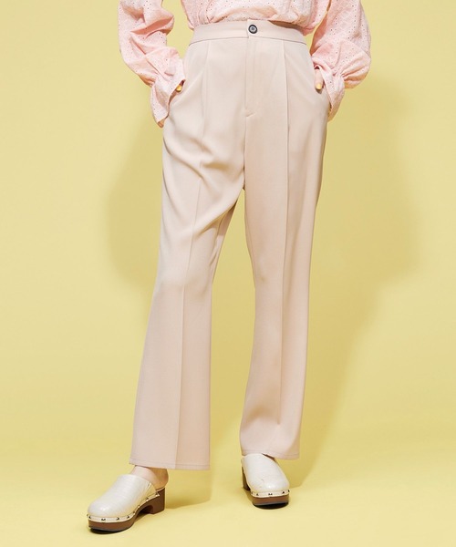 FOREVER 21（フォーエバー トゥエンティーワン）の「【FEMININE】カラーフレアパンツ（スラックス・レディース・ピンク/ホワイト/ブラック・MEDIUM/SMALL）」の18枚目の写真