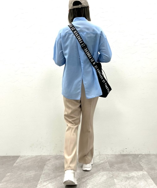 FOREVER 21（フォーエバー トゥエンティーワン）の「【FEMININE】カラーフレアパンツ（スラックス・レディース・ピンク/ホワイト/ブラック・MEDIUM/SMALL）」の22枚目の写真