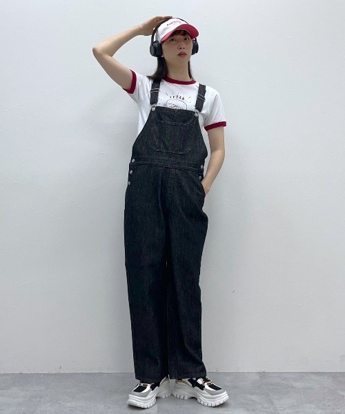FOREVER 21（フォーエバー トゥエンティーワン）の「【STREET】デニムオーバーオール（サロペット/オーバーオール・レディース・ブラック/ブルー・SMALL/MEDIUM）」の9枚目の写真