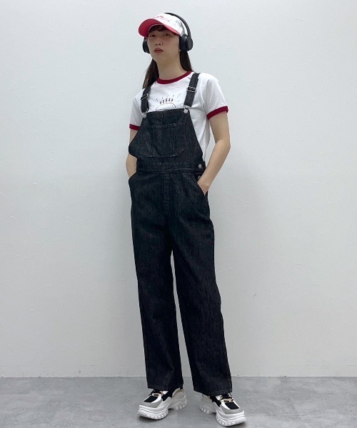 FOREVER 21（フォーエバー トゥエンティーワン）の「【STREET】デニムオーバーオール（サロペット/オーバーオール・レディース・ブラック/ブルー・SMALL/MEDIUM）」の8枚目の写真