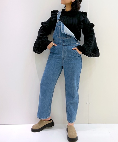 FOREVER 21（フォーエバー トゥエンティーワン）の「【STREET】デニムオーバーオール（サロペット/オーバーオール・レディース・ブラック/ブルー・SMALL/MEDIUM）」の21枚目の写真