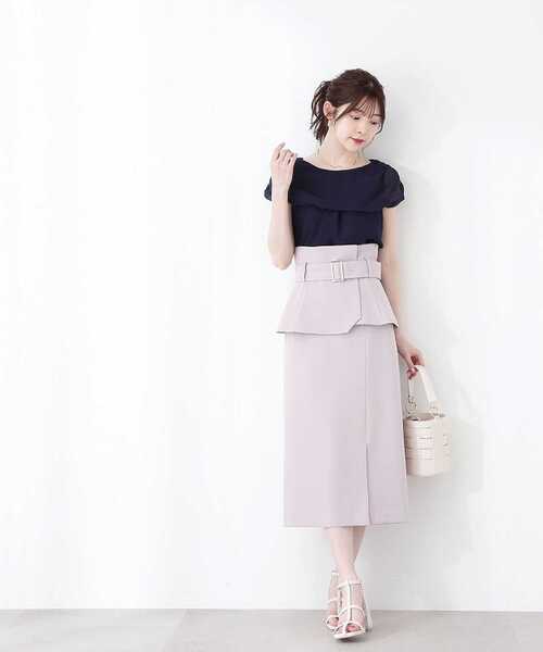 PROPORTION BODY DRESSING(プロポーションボディドレッシング)の「コルセット付タイトスカート / 1213120212(スカート・レディース・ベージュ/グレー・X-SMALL/SMALL/MEDIUM)」の13枚目の写真