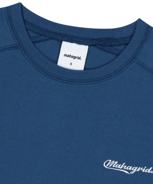 MAHAGRID(マハグリッド)の「『mahagrid/マハグリッド』BLOCK SECTION TEE/切り替え 半袖 カットソー(Tシャツ/カットソー・レディース・ネイビー/ベージュ・M/L)」の9枚目の写真