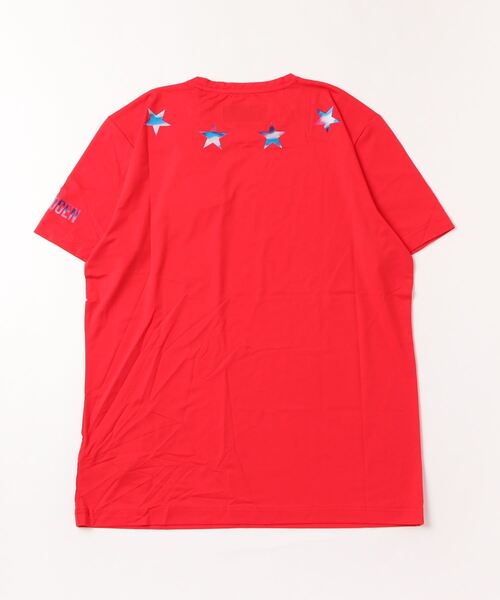 HYDROGEN（ハイドロゲン）の「《HYDROGEN/ハイドロゲン》スターテックTシャツ/STAR TECH TEE（Tシャツ/カットソー・メンズ・レッド・XL/S）」の2枚目の写真