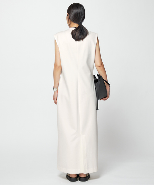 最終お値下げ＜CINOH＞リネンノースリーブワンピース CINOH ワンピース 「CINOH/チノ」「STUDIOUS別注」SIDE LINE