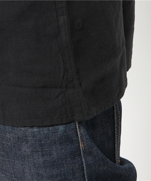 RAGEBLUE（レイジブルー）の「ノーカラーシャツカーデ5分袖/564686（シャツ/ブラウス・メンズ・ブラック/ホワイト/グリーン・LARGE/MEDIUM）」の11枚目の写真