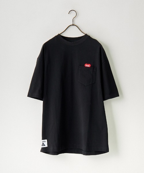 POLeR（ポーラー）の「【FINEBOYS 9月号掲載】[POLeR/ポーラー] 別注 FURRY HART ワンポイントロゴ刺繍ポケットTシャツ（Tシャツ/カットソー・レディース・ブラック/ホワイト/グリーン・L/M）」の13枚目の写真