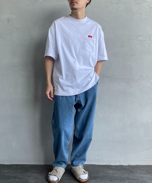 POLeR（ポーラー）の「【FINEBOYS 9月号掲載】[POLeR/ポーラー] 別注 FURRY HART ワンポイントロゴ刺繍ポケットTシャツ（Tシャツ/カットソー・レディース・ブラック/ホワイト/グリーン・L/M）」の17枚目の写真