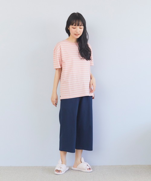 Days（デイズ）の「【LAFUKU】お肌にやさしいコットンパンツ（ラフク）（その他パンツ・レディース・ネイビー/ブラック/オレンジ・M/LL/L）」の4枚目の写真