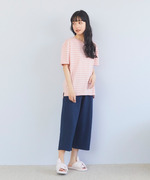 Days（デイズ）の「【LAFUKU】お肌にやさしいコットンパンツ（ラフク）（その他パンツ・レディース・ネイビー/ブラック/オレンジ・M/LL/L）」の5枚目の写真