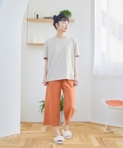 Days（デイズ）の「【LAFUKU】お肌にやさしいコットンパンツ（ラフク）（その他パンツ・レディース・ネイビー/ブラック/オレンジ・M/LL/L）」の9枚目の写真