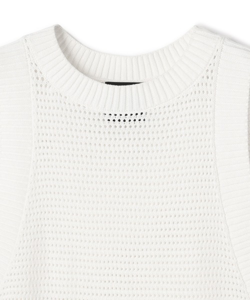 N.O.R.C(ノーク)の「クロシェライクニットワンピース(ワンピース・レディース・オフホワイト/ブラック・M/S)」の15枚目の写真