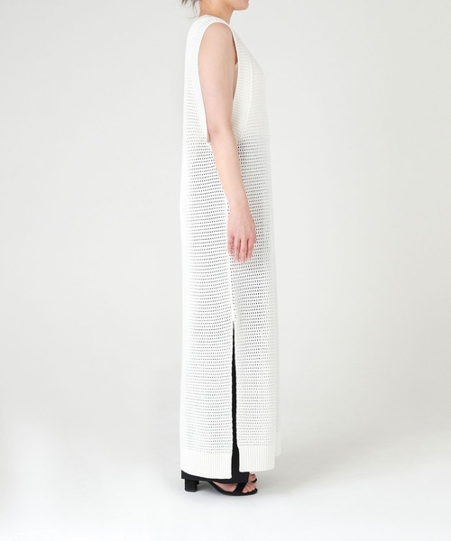 N.O.R.C(ノーク)の「クロシェライクニットワンピース(ワンピース・レディース・オフホワイト/ブラック・M/S)」の19枚目の写真