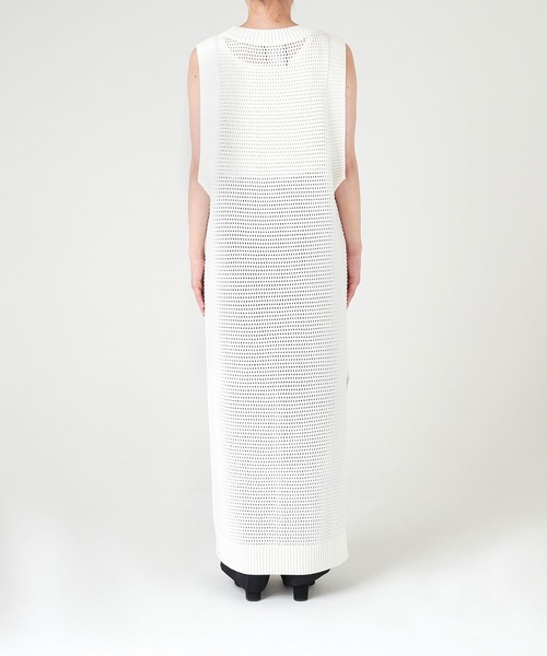 N.O.R.C(ノーク)の「クロシェライクニットワンピース(ワンピース・レディース・オフホワイト/ブラック・M/S)」の20枚目の写真