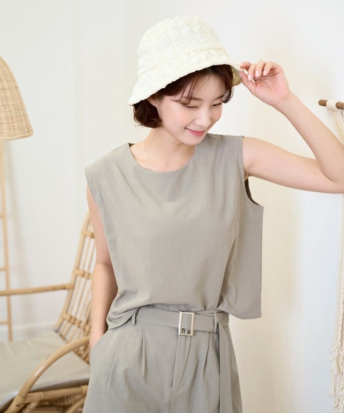 UNE MANSION（ユヌマンション）の「エンボス加工ジャガードバケットハット（ハット・レディース・ブラック/アイボリー・ONE SIZE）」の18枚目の写真