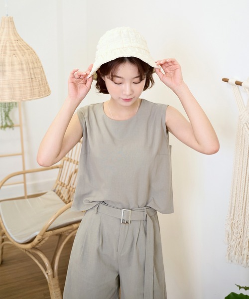 UNE MANSION（ユヌマンション）の「エンボス加工ジャガードバケットハット（ハット・レディース・ブラック/アイボリー・ONE SIZE）」の21枚目の写真